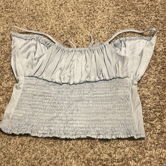 Shein Babydoll cami, fully adjustable straps, size M, baby blue - Picture 3 of 3